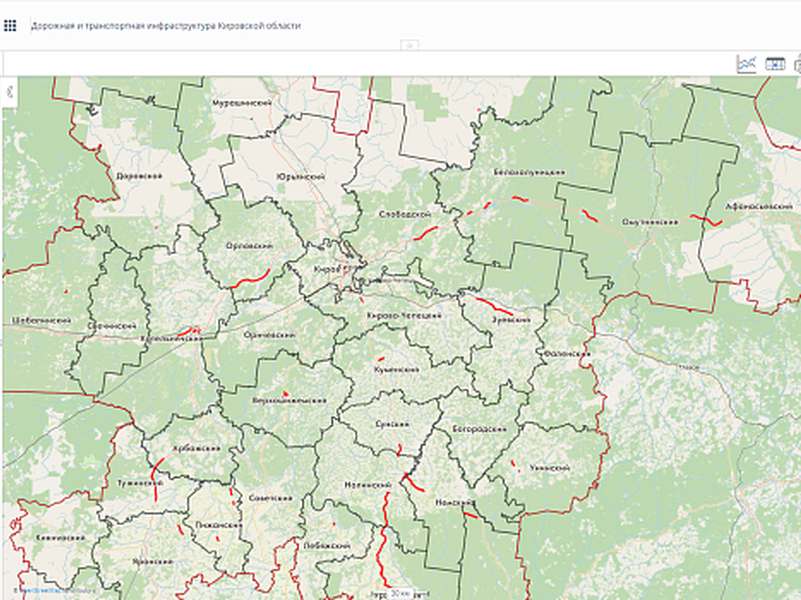 В Кировской области создана карта ремонта дорог.