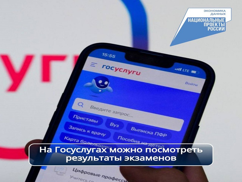 На Госуслугах можно посмотреть результаты экзаменов.
